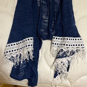 Self Esteem Girls’ Shawl, Blue - Size L